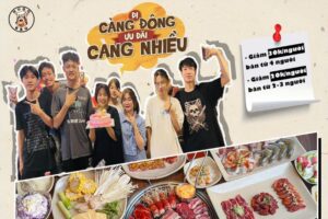 Lẩu buffet Hà Nội – Nhà hàng lẩu nướng không khói Hugo BBQ