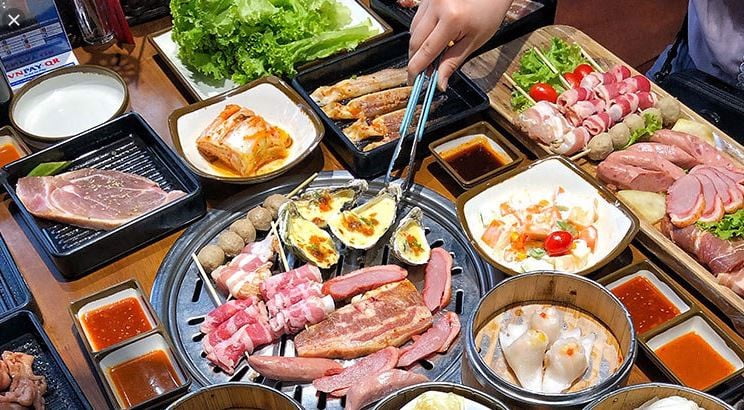 Làu buffet - buffet lẩu nướng sinh viên 