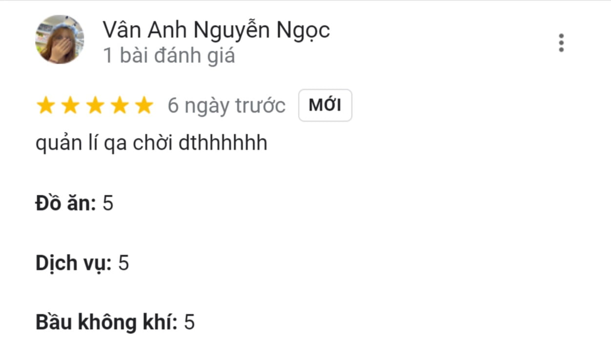 feedback của khách hàng 