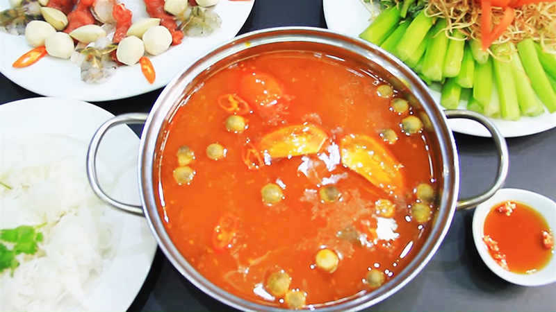 Cách nấu lẩu cà chua 