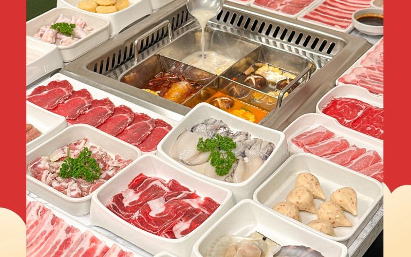 thực đơn buffet lẩu đặc sắc